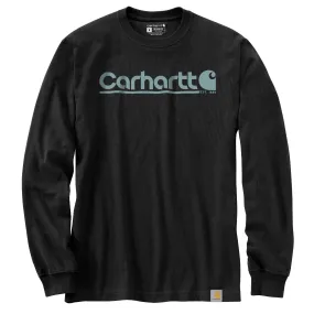 106362 - Carhatt Men's Relaxed Fit Heavyweight Long-Sleeve Logo Graphic T-Shirt