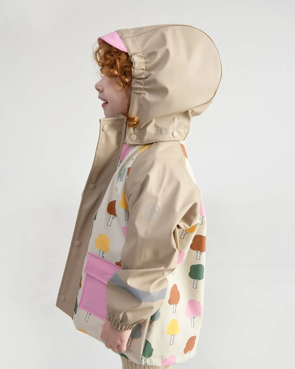 7 AM Rainwear Jacket Trees Beige