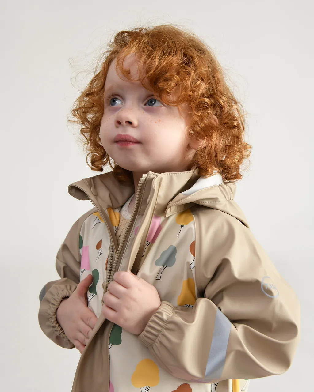 7 AM Rainwear Jacket Trees Beige