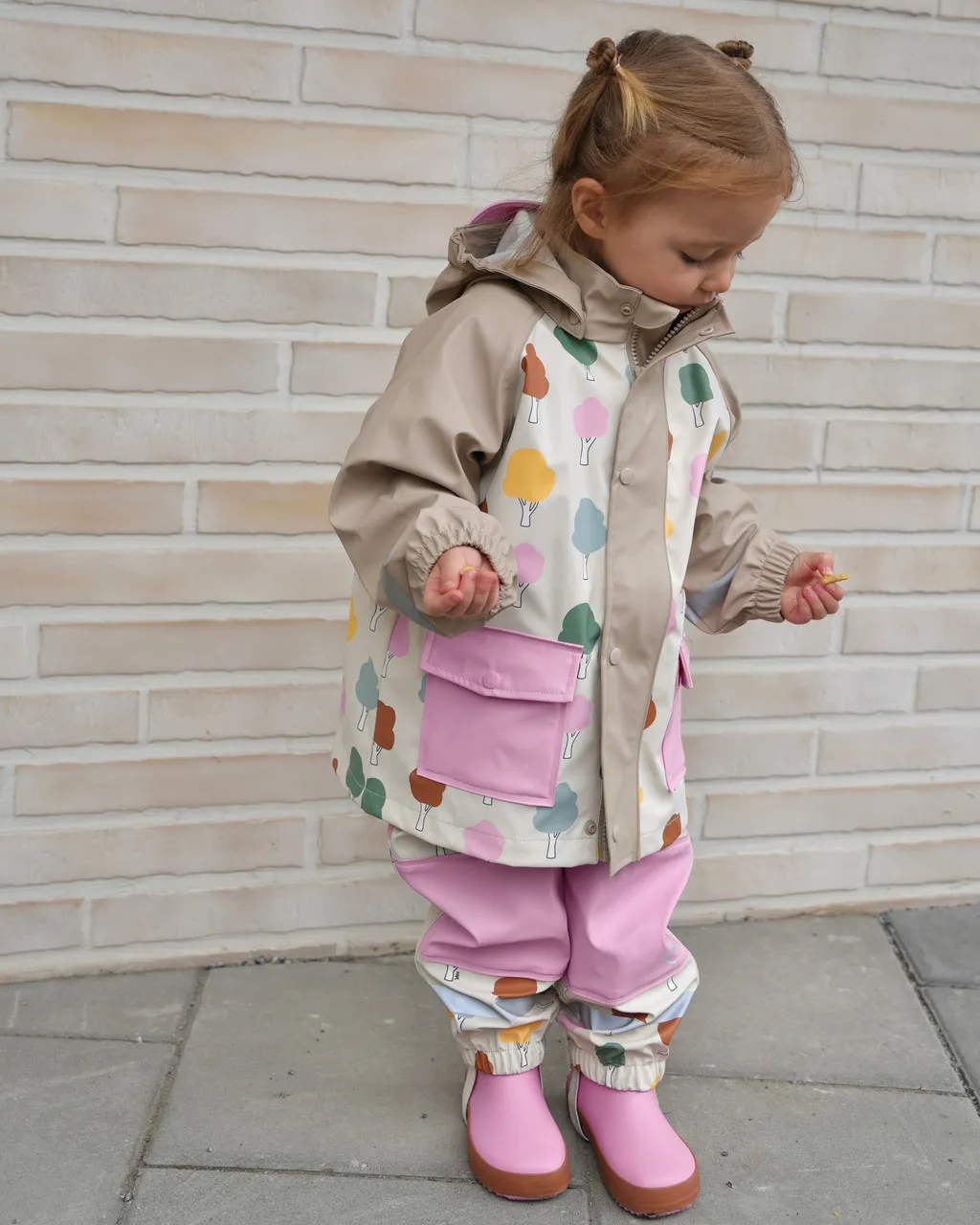 7 AM Rainwear Jacket Trees Beige