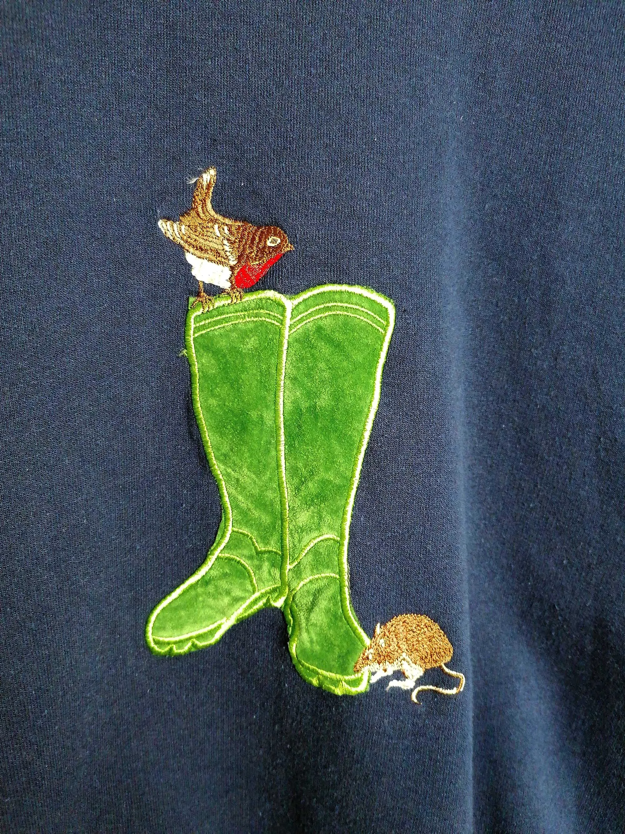 90's RADISH Countrywear Retro Sweatshirt Novelty Patch  - size L youth/ women S