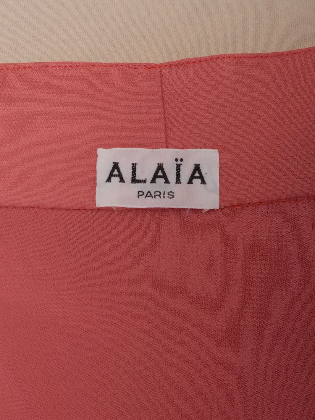 Alaa Salmon Skirt with Ruffles