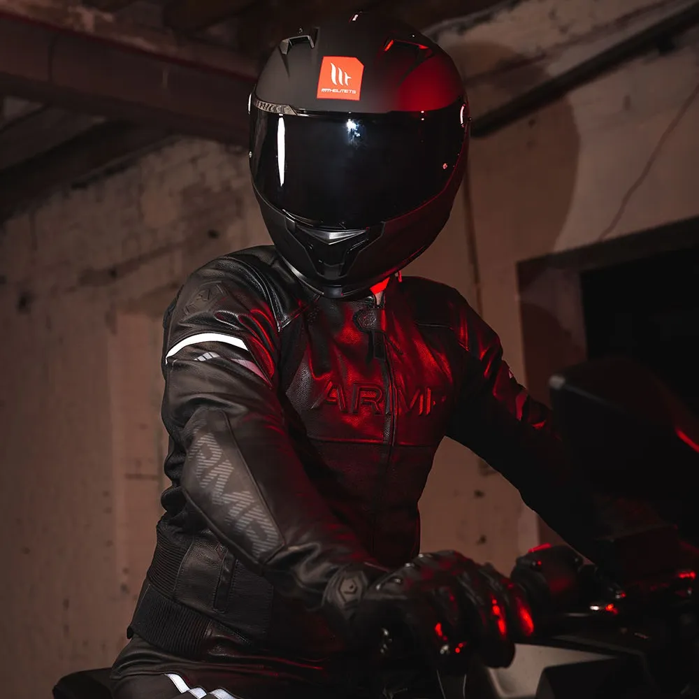 ARMR Raiden 3.0 Leather Jacket - Black/Red