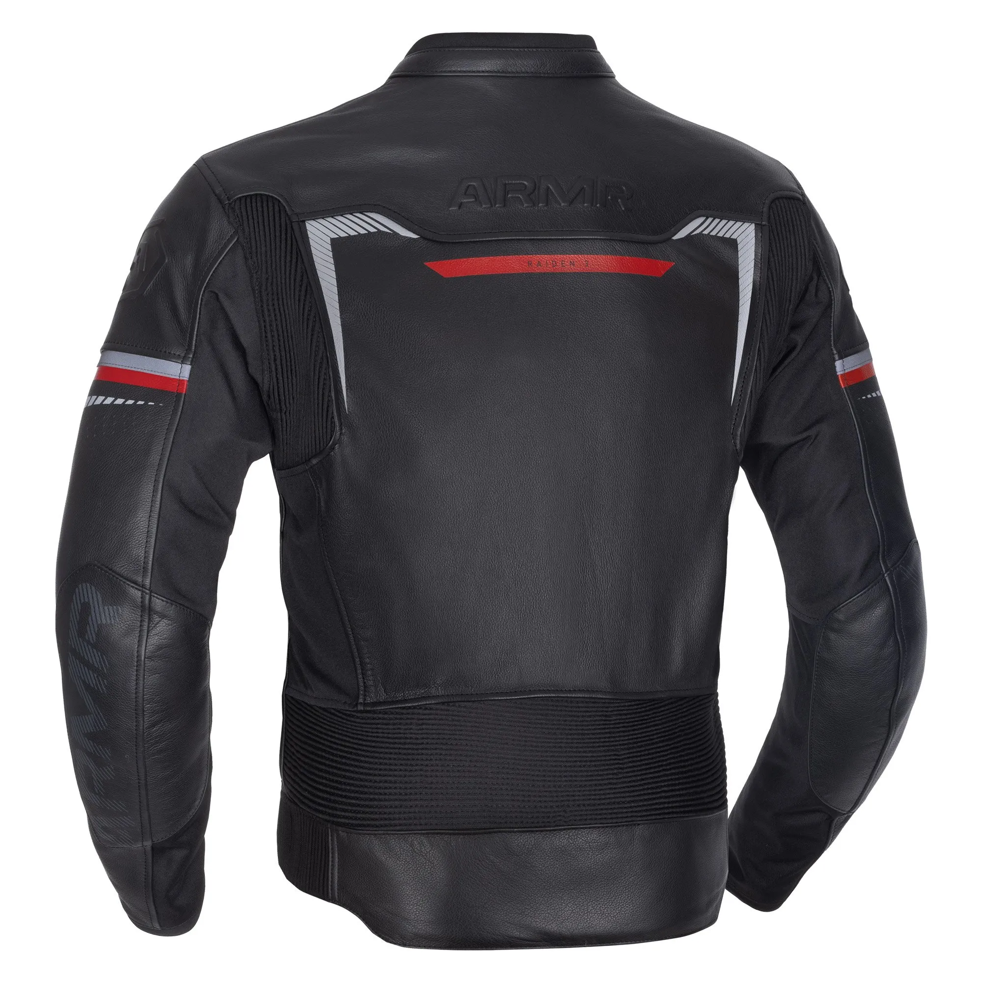 ARMR Raiden 3.0 Leather Jacket - Black/Red