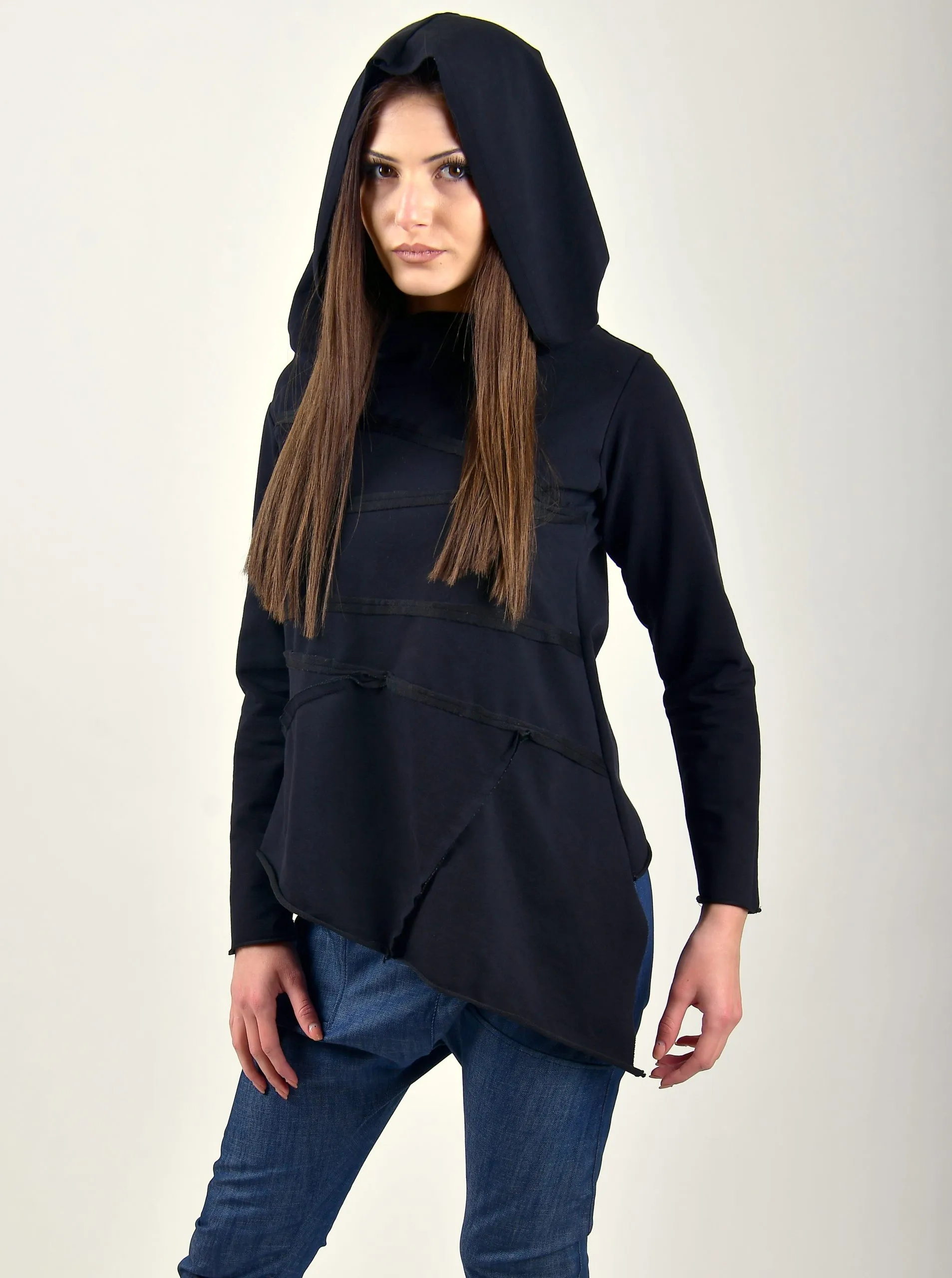 Asymmetric women sweatshirt