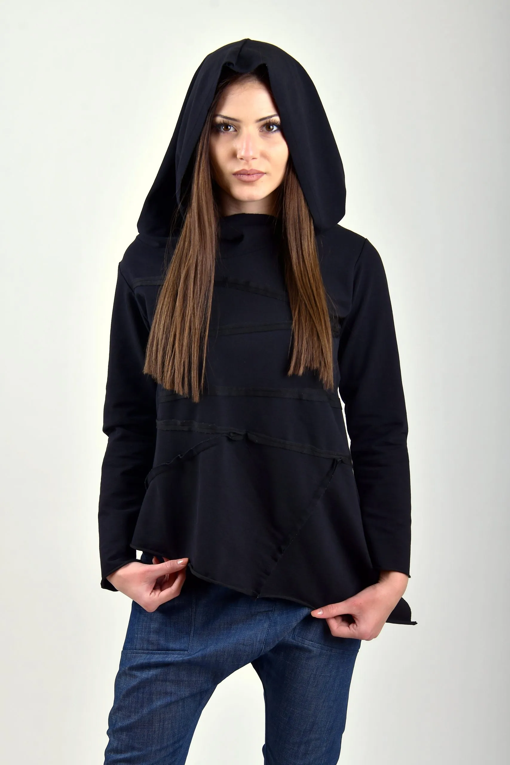 Asymmetric women sweatshirt