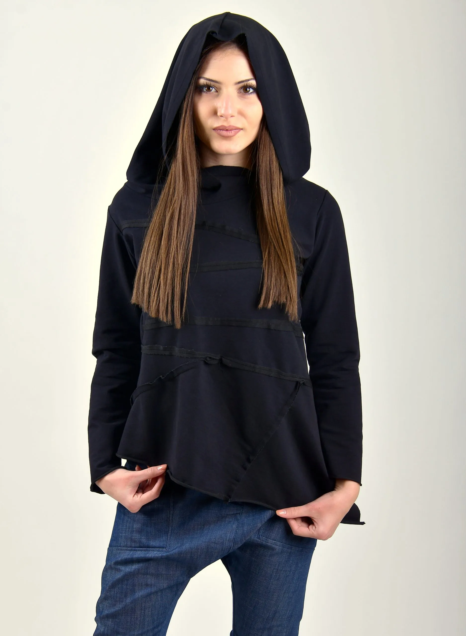 Asymmetric women sweatshirt