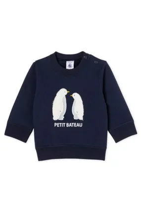 Baby Boys' Navy Fleece Sweatshirt