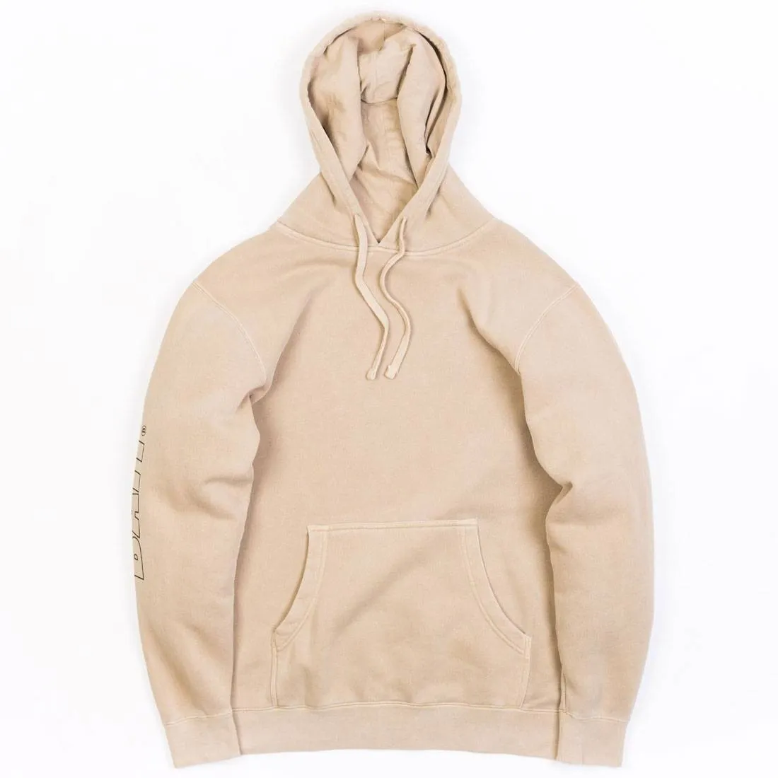 BAIT Men Pigment Dyed Hoody (khaki / sandstone)