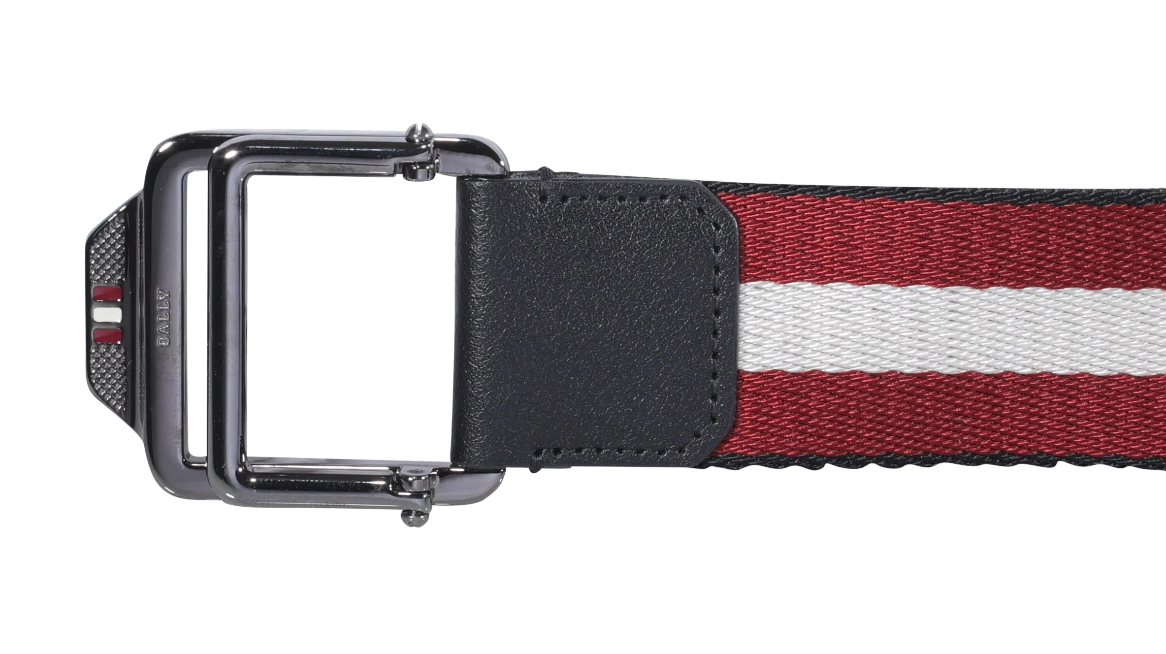 Bally Striped Reversible Buckle Belt