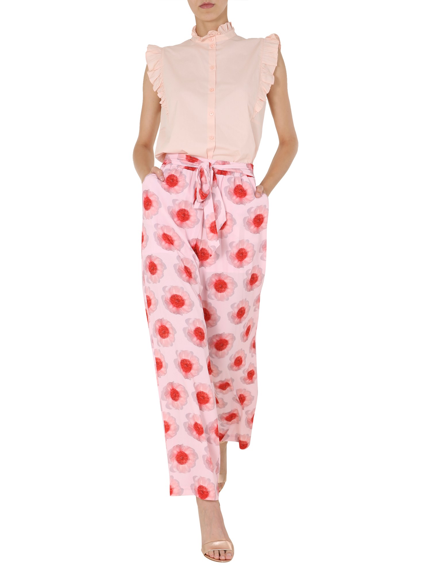 BAUM UND PFERDGARTEN    NOVYANNA WIDE PANTS WITH FLORAL PRINT