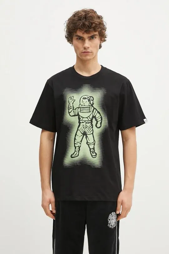 Billionaire Boys Club cotton t-shirt Glow Standing Astro men’s black color with a print B24349