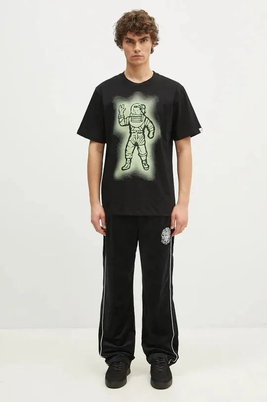 Billionaire Boys Club cotton t-shirt Glow Standing Astro men’s black color with a print B24349