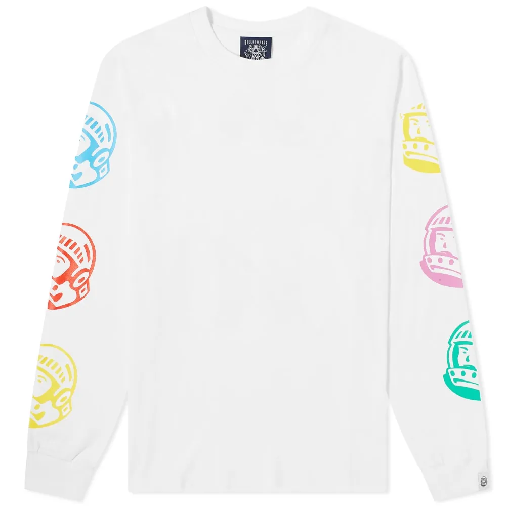 Billionaire Boys Club Long Sleeve Repeat Astro T-ShirtWhite