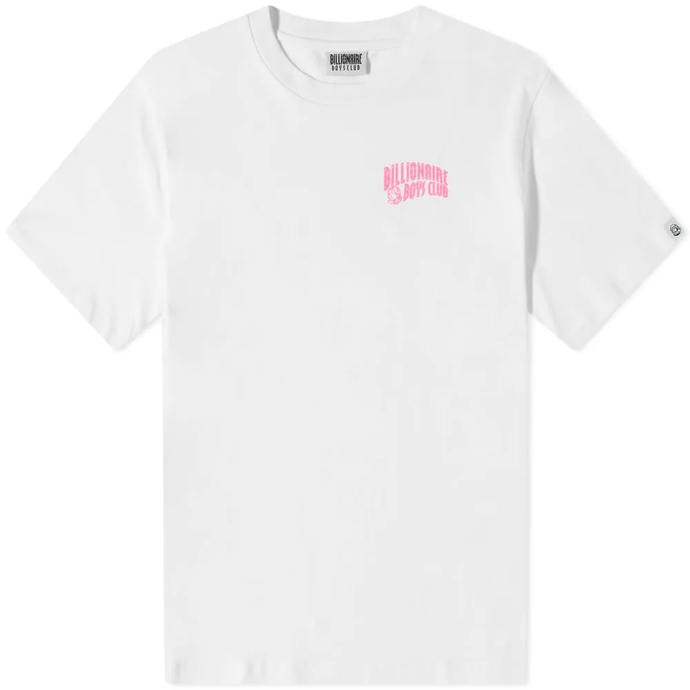 Billionaire Boys Club Small Arch Logo Highlight T-ShirtWhite & Pink