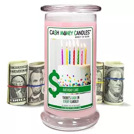 Birthday Cake Cash Money Candles Made in USA