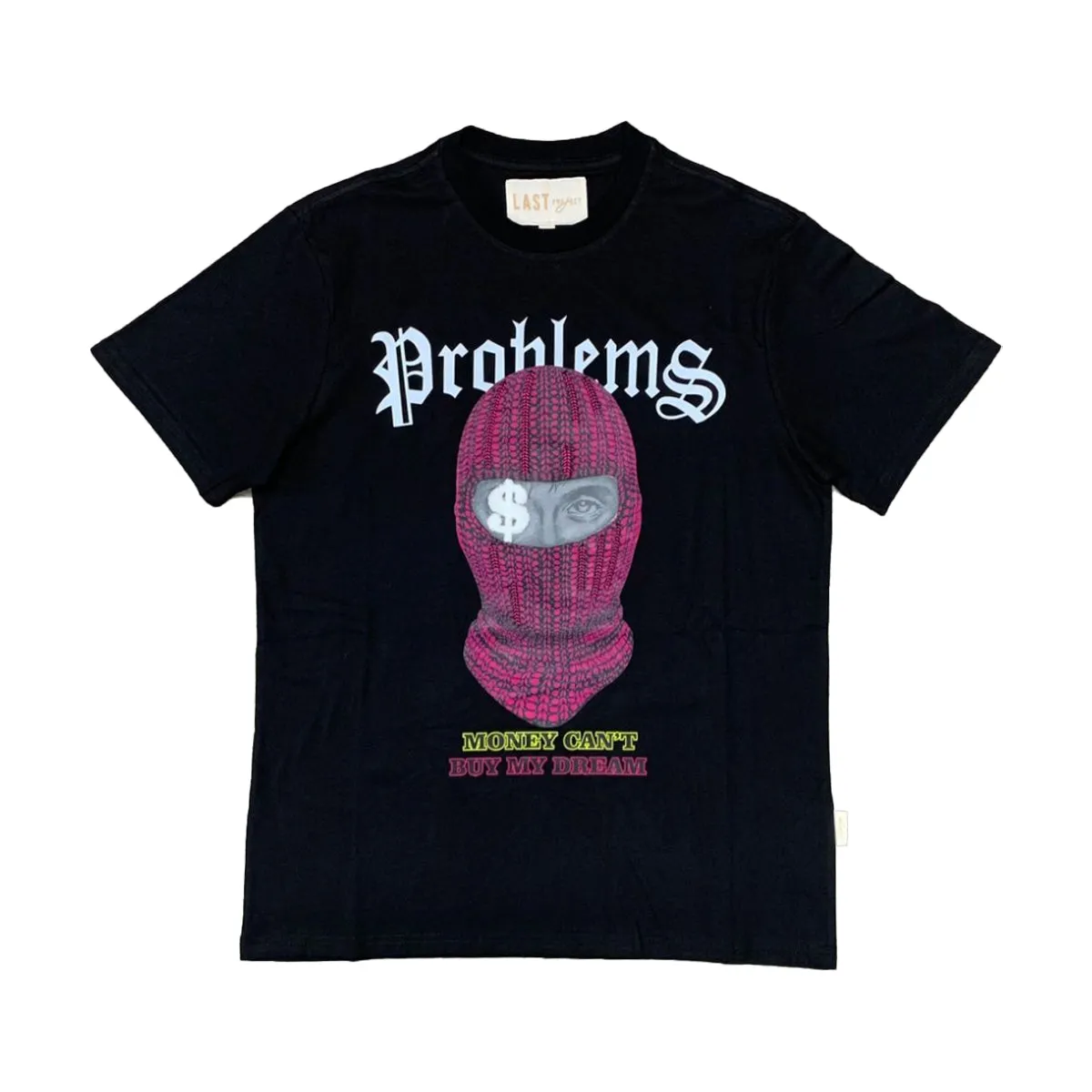 BKYS Mens Problems Crew Neck T-Shirt LP203 Black