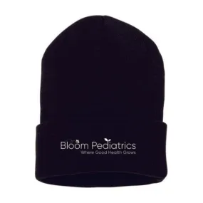 Bloom Pediatrics Embroidered Navy Knit Hat