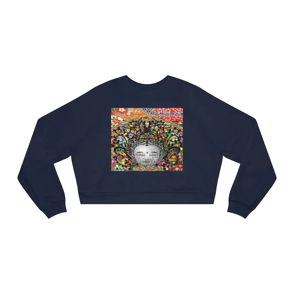 Buddha's Temple Cropped Fleece Pullover