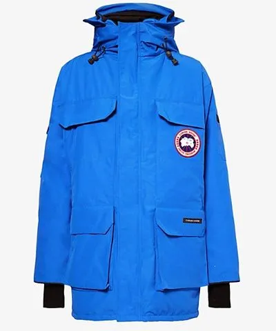 Canada Goose Mens Royal Pbi Blue Expedition Parka PBI water-repellent down-fill canvas jacket