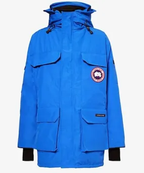 Canada Goose Mens Royal Pbi Blue Expedition Parka PBI water-repellent down-fill canvas jacket