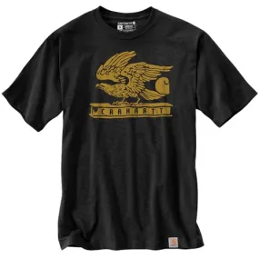 Carhartt 106152 Men's Loose Fit Heavyweight Short-Sleeve Eagle Graphic T-Shirt - 2X-Large Regular - Black