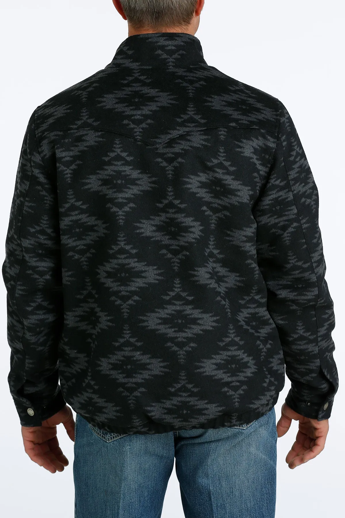 Cinch Men's Concealed Carry Bonded Wooly Jacket in Black