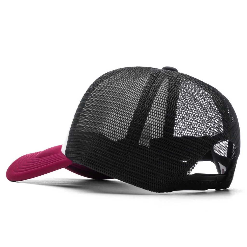 College Mesh Cap - Burgundy