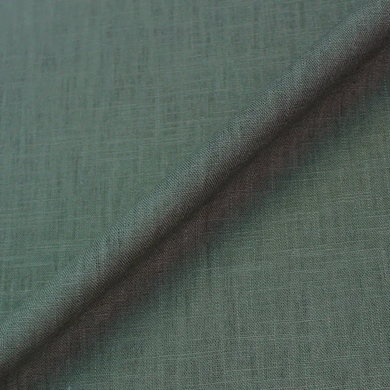 Dressmaking Washed Linen Handle - Racing Green