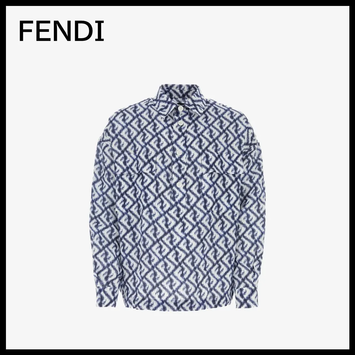 FENDI  |Logo Luxury Outlet Shirts