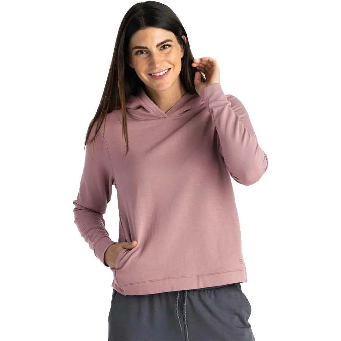 Free Fly Bamboo Lightweight Fleece Cropped Hoody - Women's