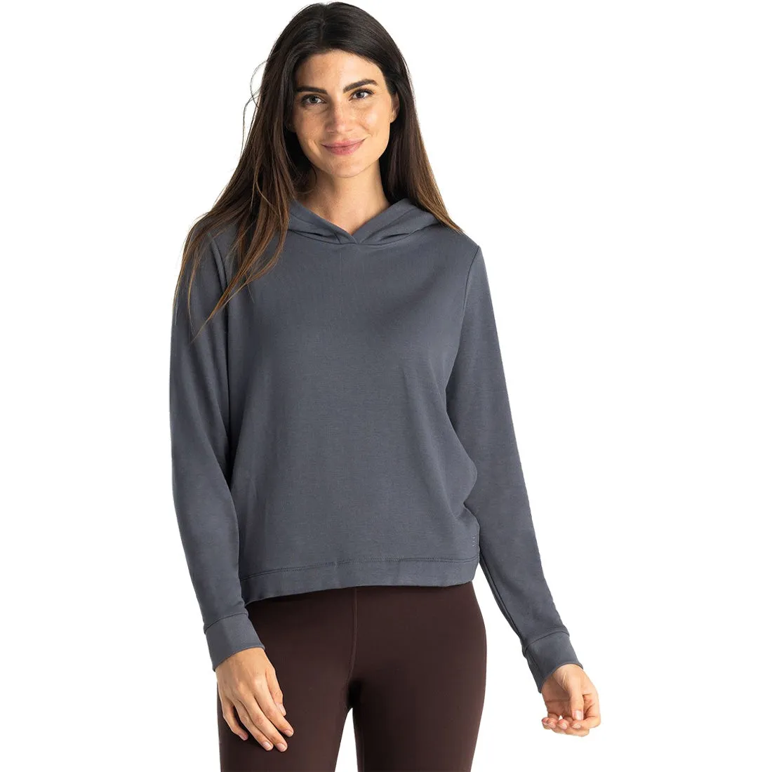 Free Fly Bamboo Lightweight Fleece Cropped Hoody - Women's