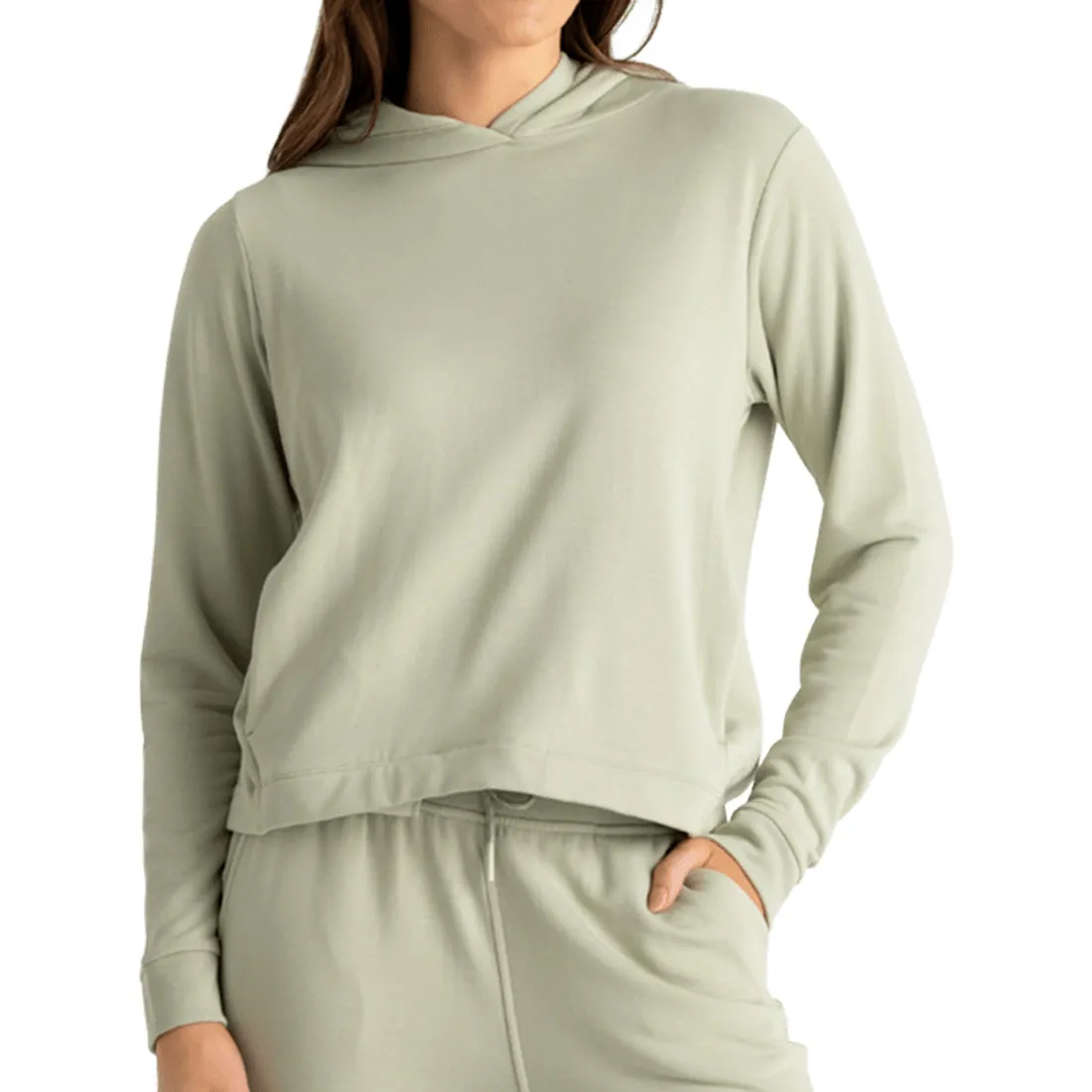 Free Fly Bamboo Lightweight Fleece Cropped Hoody - Women's