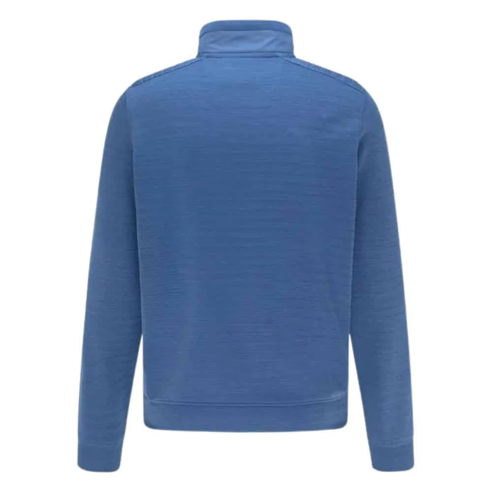 Fynch-Hatton Blue Half Zip | Menswear Online