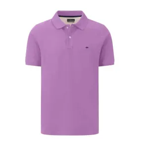 FYNCH HATTON Supima Cotton Dusty Lavender Polo | Menswear Online