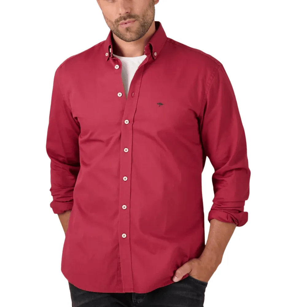 Fynch-Hatton Winter Red Shirt | Menswear Online