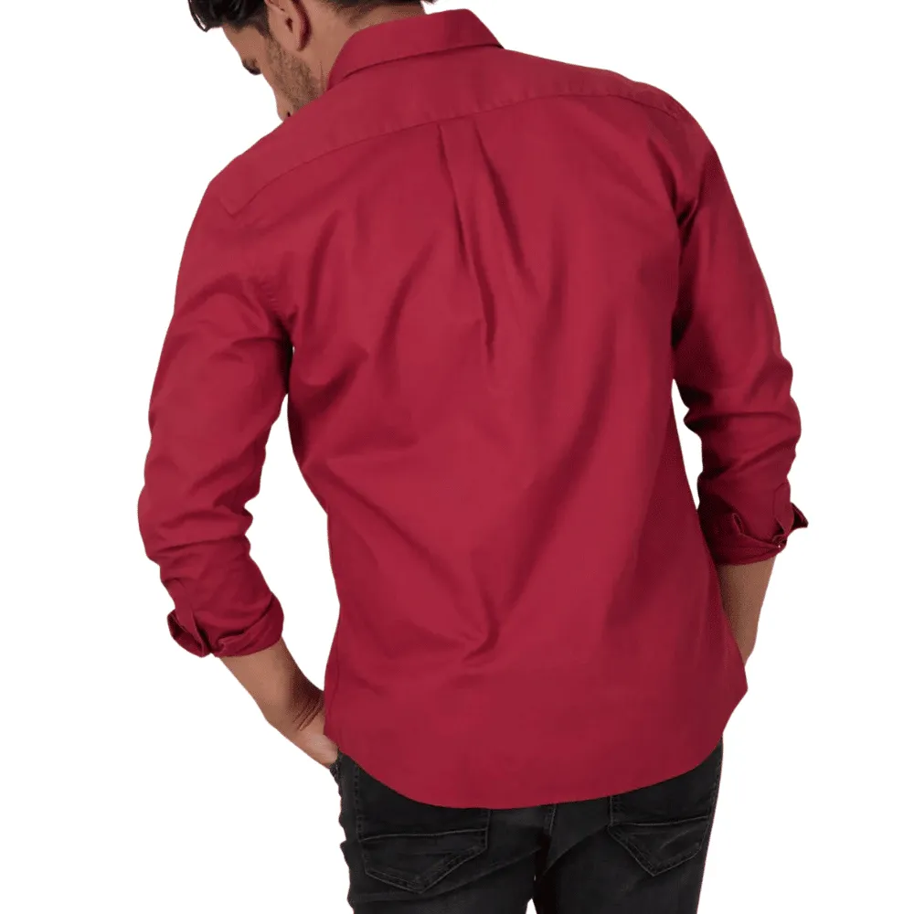 Fynch-Hatton Winter Red Shirt | Menswear Online