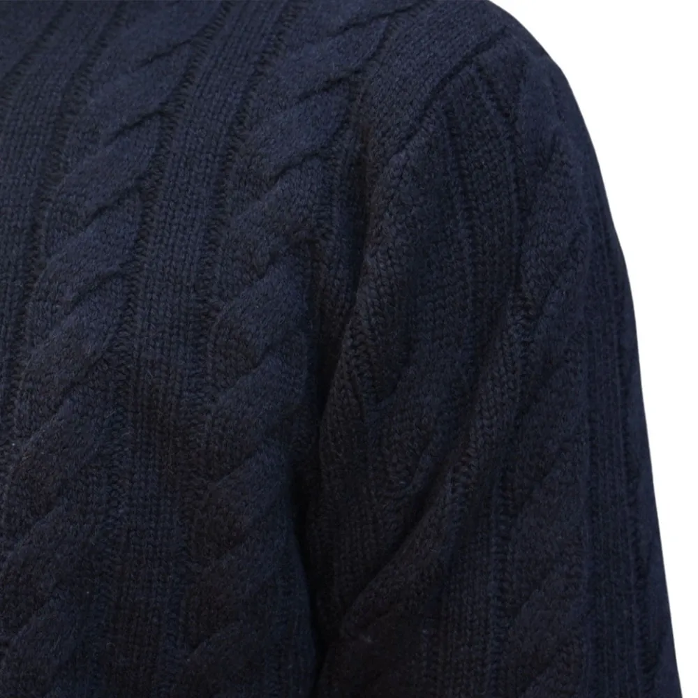 Fynch-Hatton Wool Cable Knit Jumper | Menswear Online