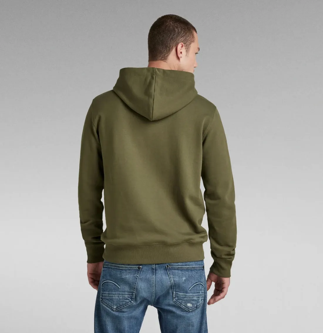 G-Star ORIGINALS HOODY SW / Men’s -SHADOW OLIVE