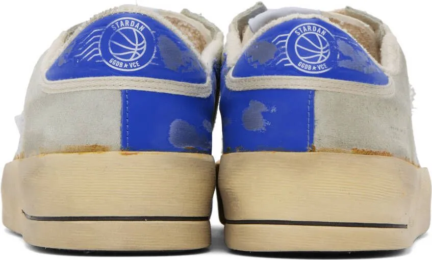 Golden Goose Gray & Blue Stardan Sneakers