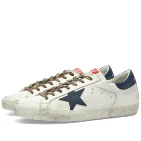 Golden Goose Superstar Leather SneakerWhite & Night Blue