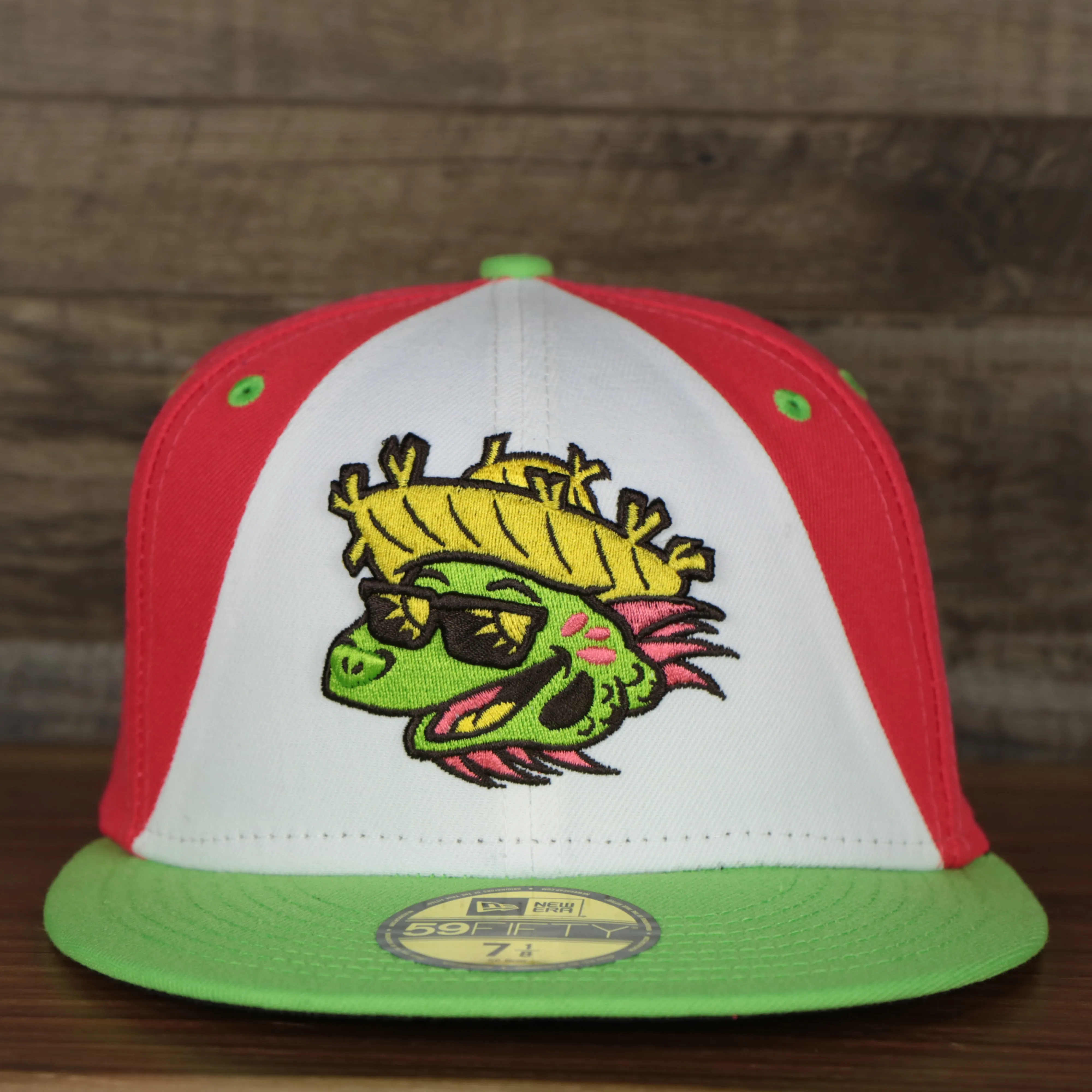 Harrisburg Senators 2022 Playeros de Harrisburg Copa de la Diversion On-Field Black Bottom 5950 Fitted Cap | Red/White