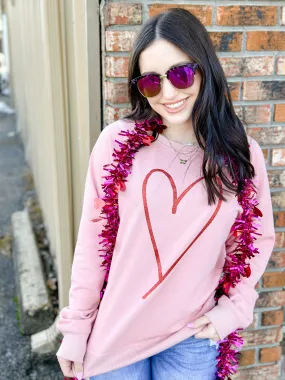 HEART GRAPHIC PULLOVER