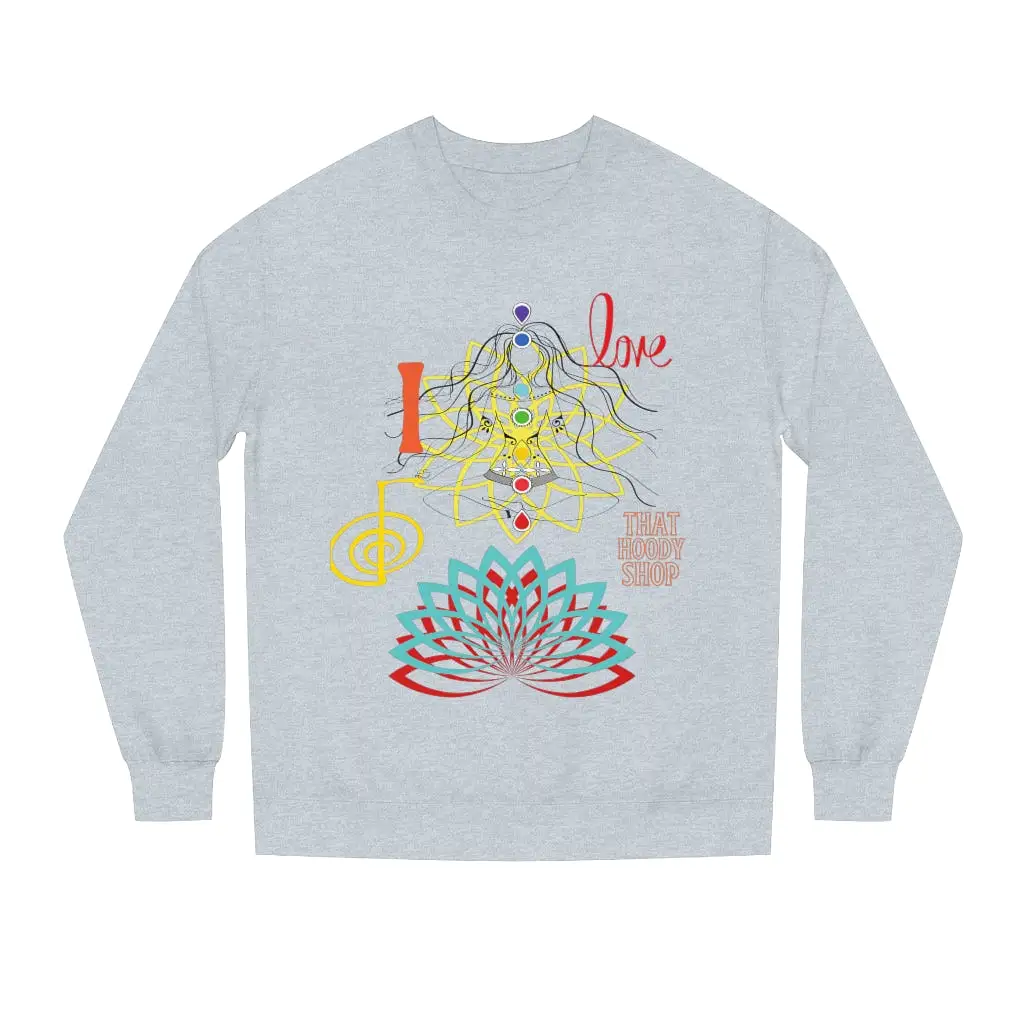 I Love REIKI Unisex Crew Neck Sweatshirt