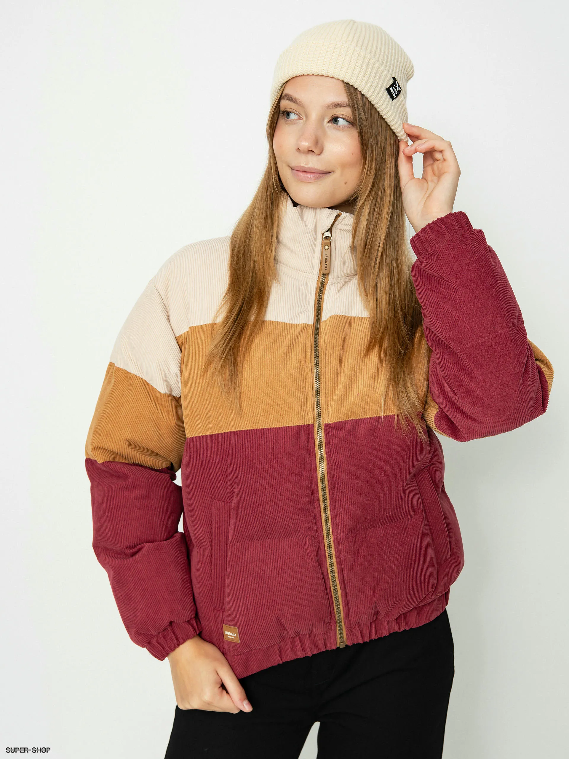 Iriedaily Cordy Puffer Jacket Wmn (dark red)