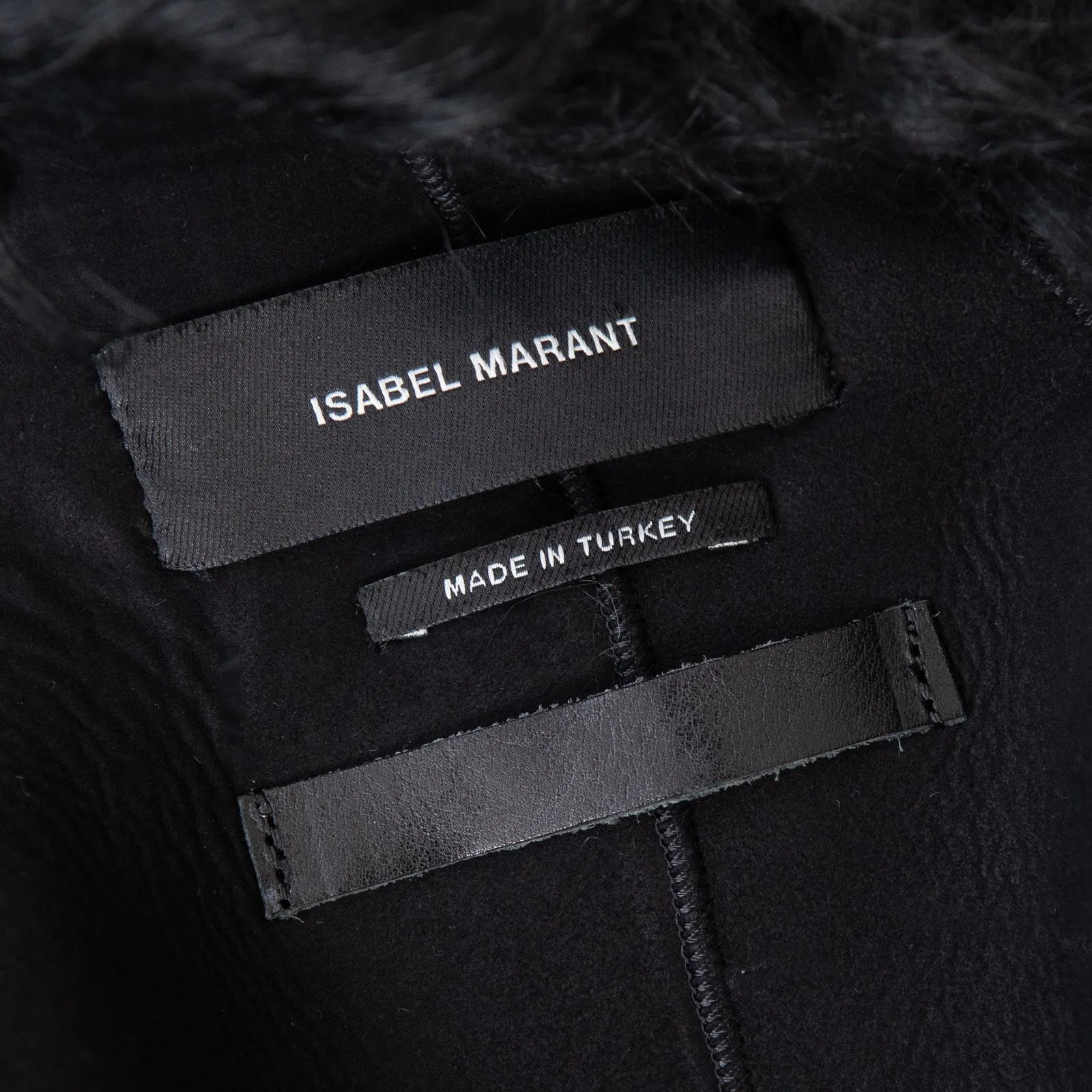 Isabel Marant Black Shearling Jacket