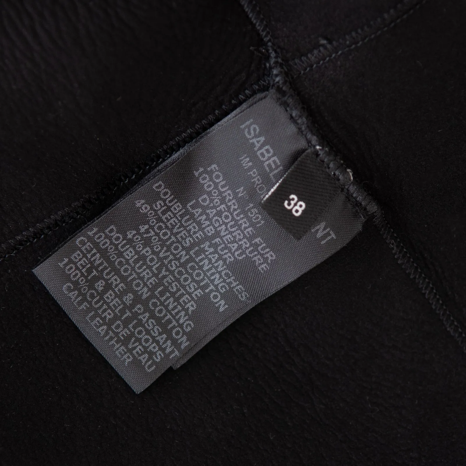 Isabel Marant Black Shearling Jacket