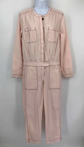 JOIE Pink Cotton Longsleeve Pants Size 8  (M) Jumpsuit