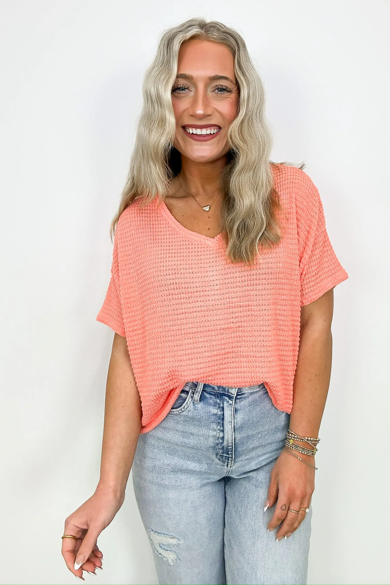 Julietta V-Neck Cropped Short Sleeve Top - BACK IN STOCK