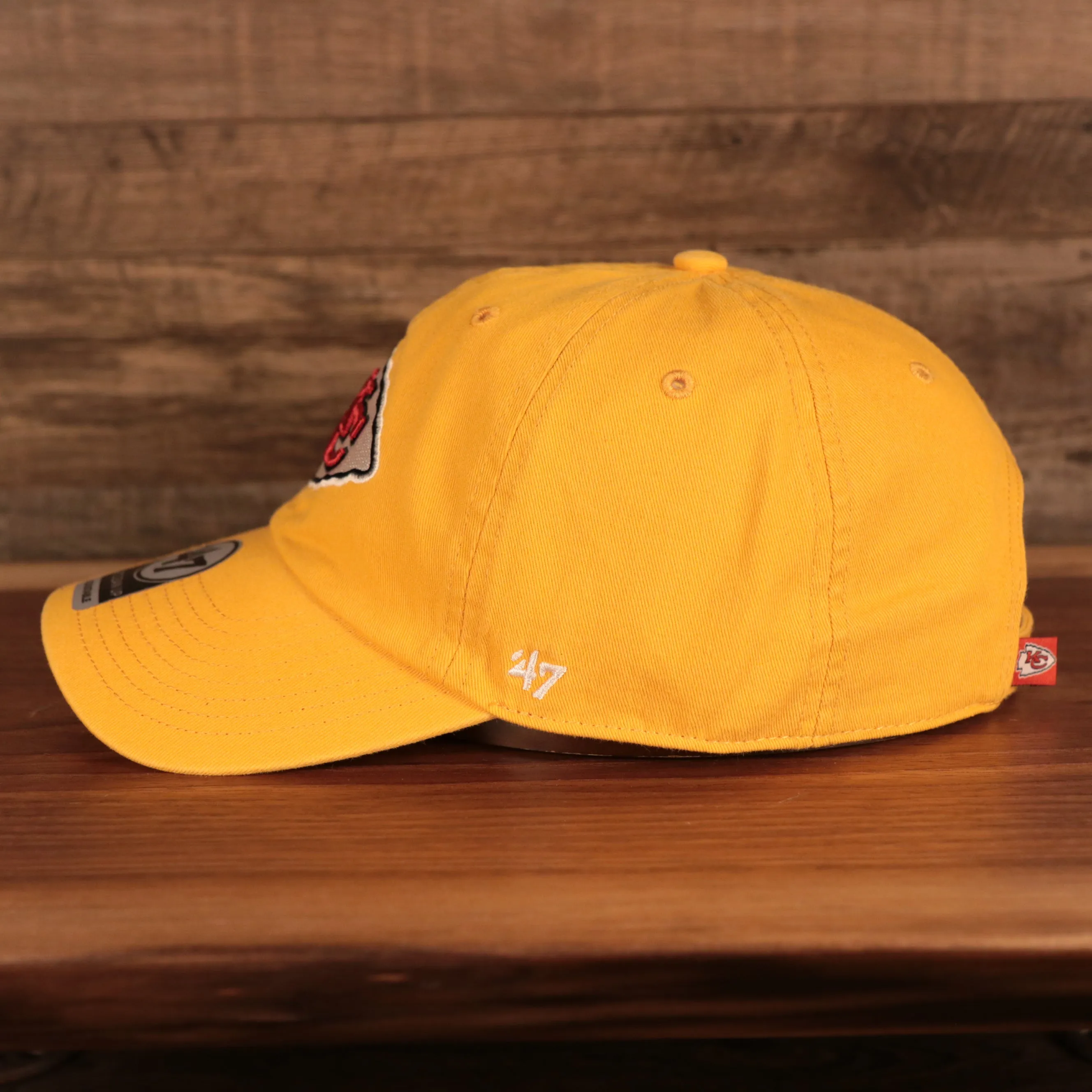 Kansas City Chiefs Yellow Adjustable Dad Hat